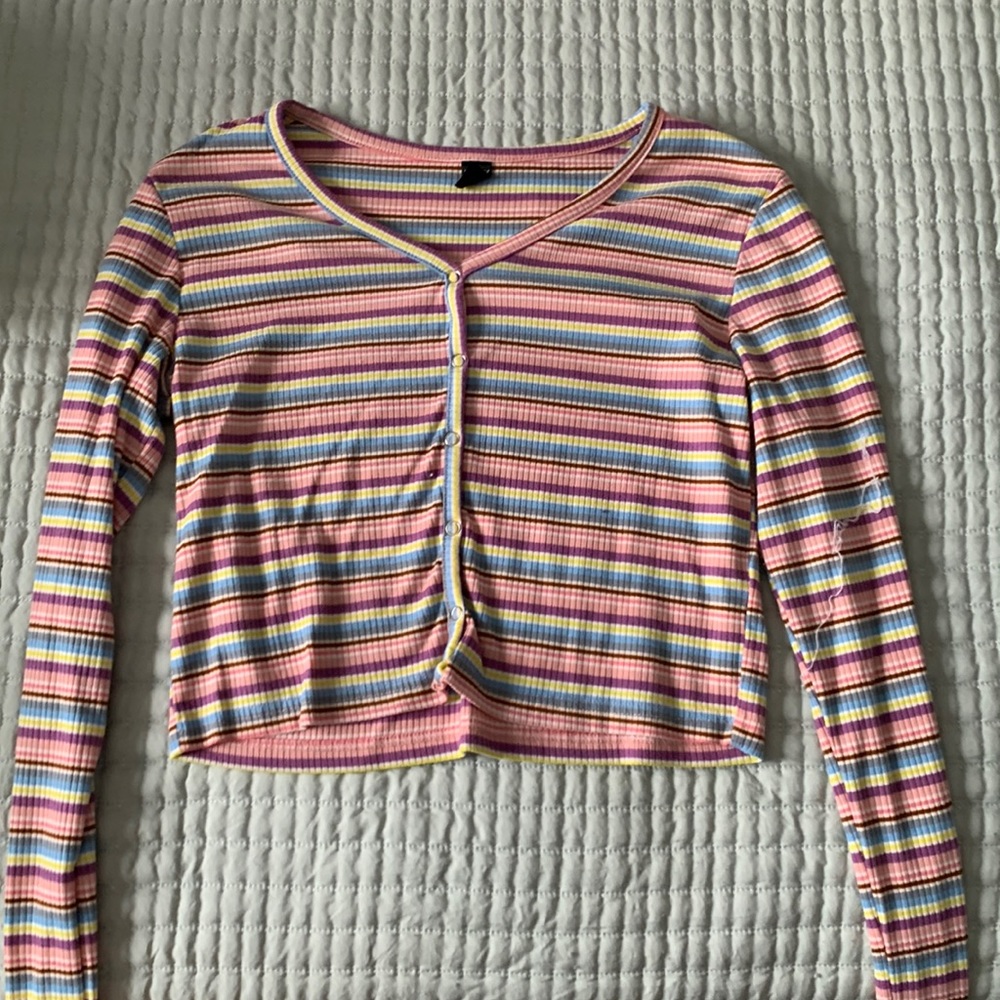 Stripped button down